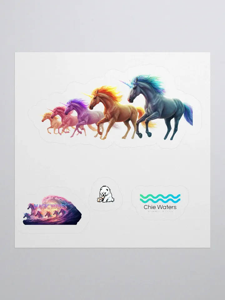 Fantastical Unicorns Kiss Cut Sticker Set product image (3)