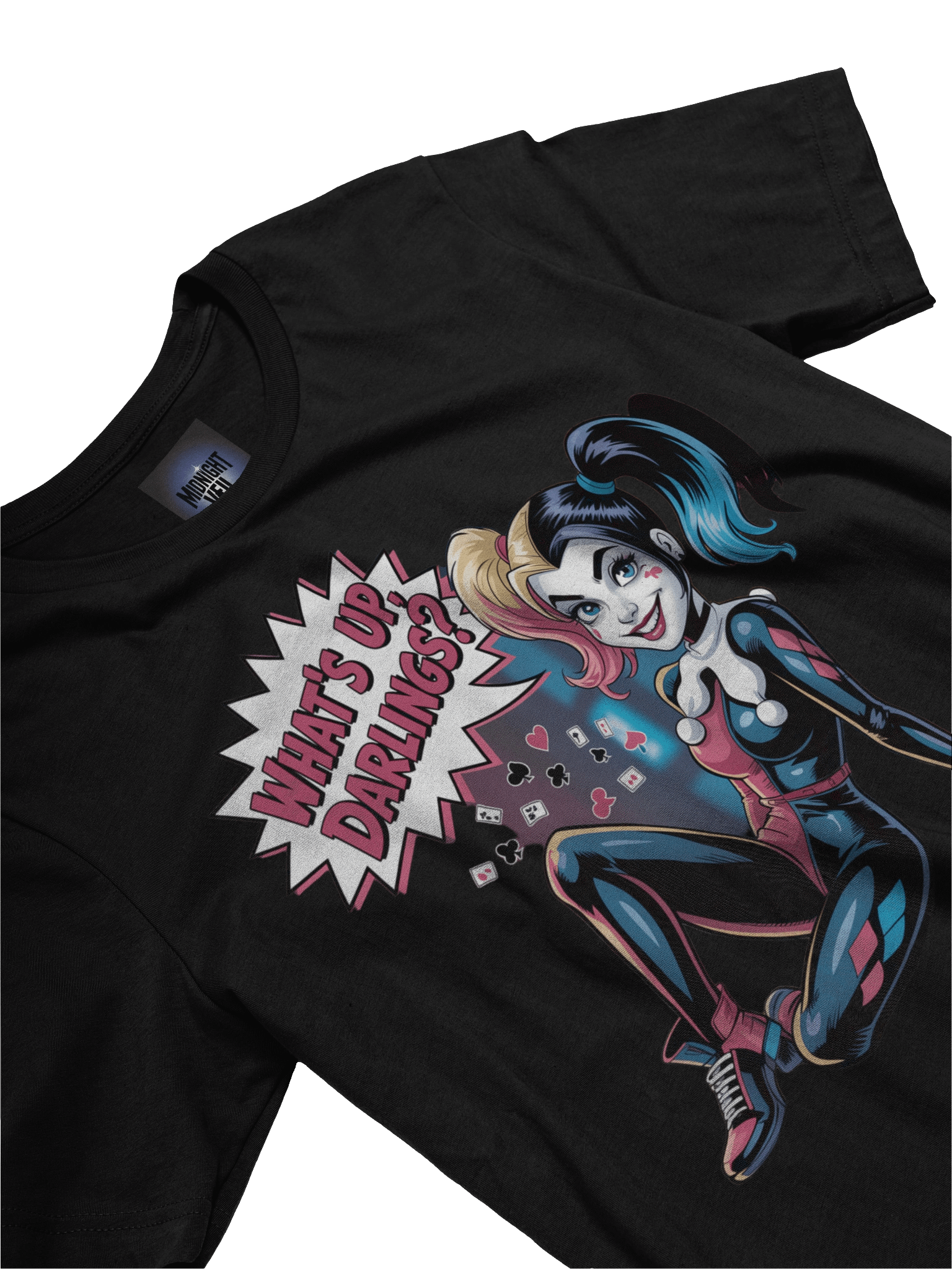 What's Up, Darlings? Harley Quinn's Card-Shuffle Seduction Graphic Tee product image (5)