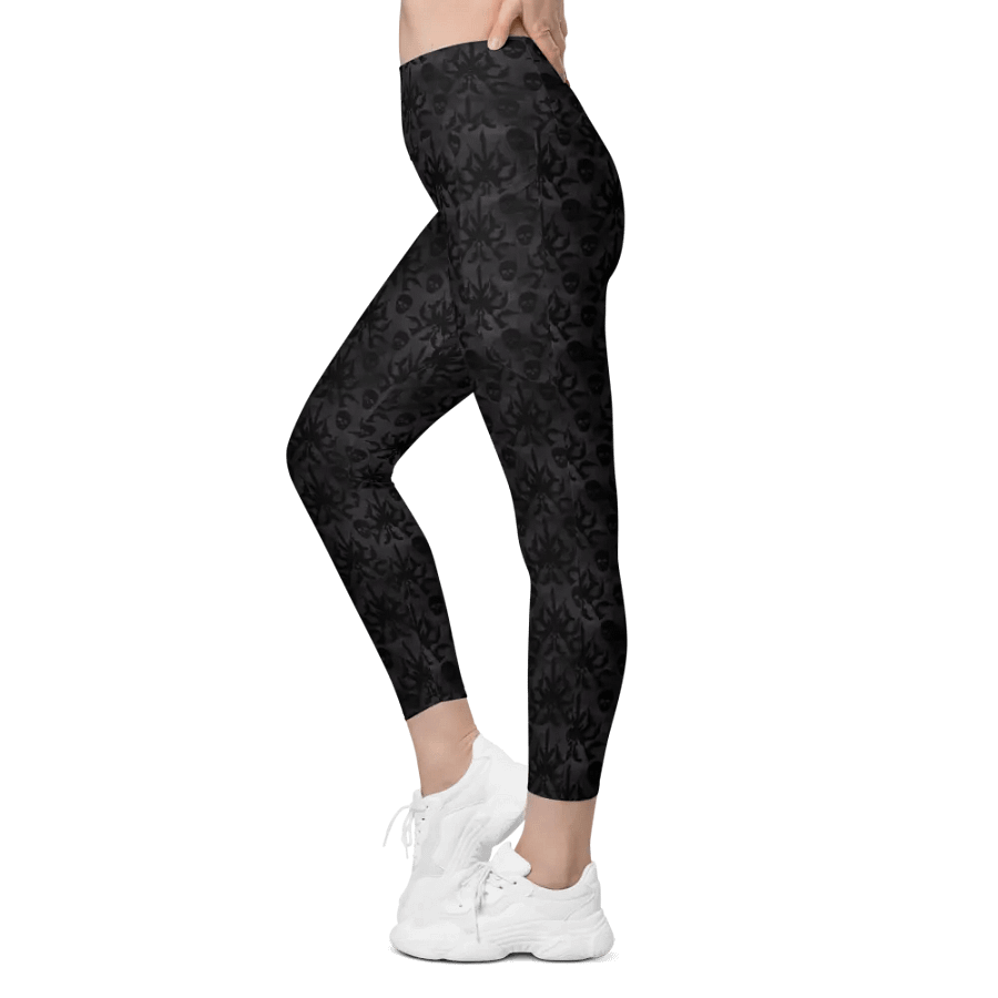 Gothic 2A High Waist Pocket Leggings - Black product image (9)
