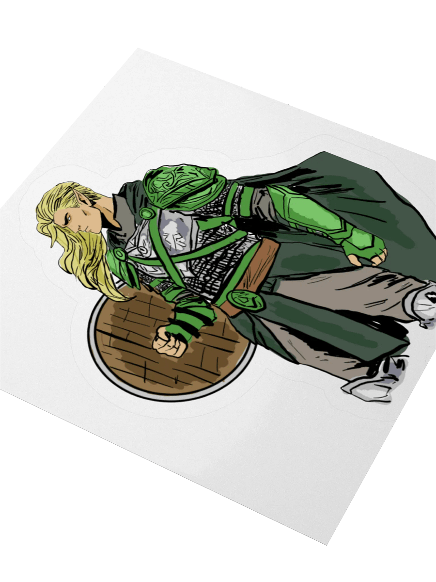 Elven Paladin Sticker product image (9)