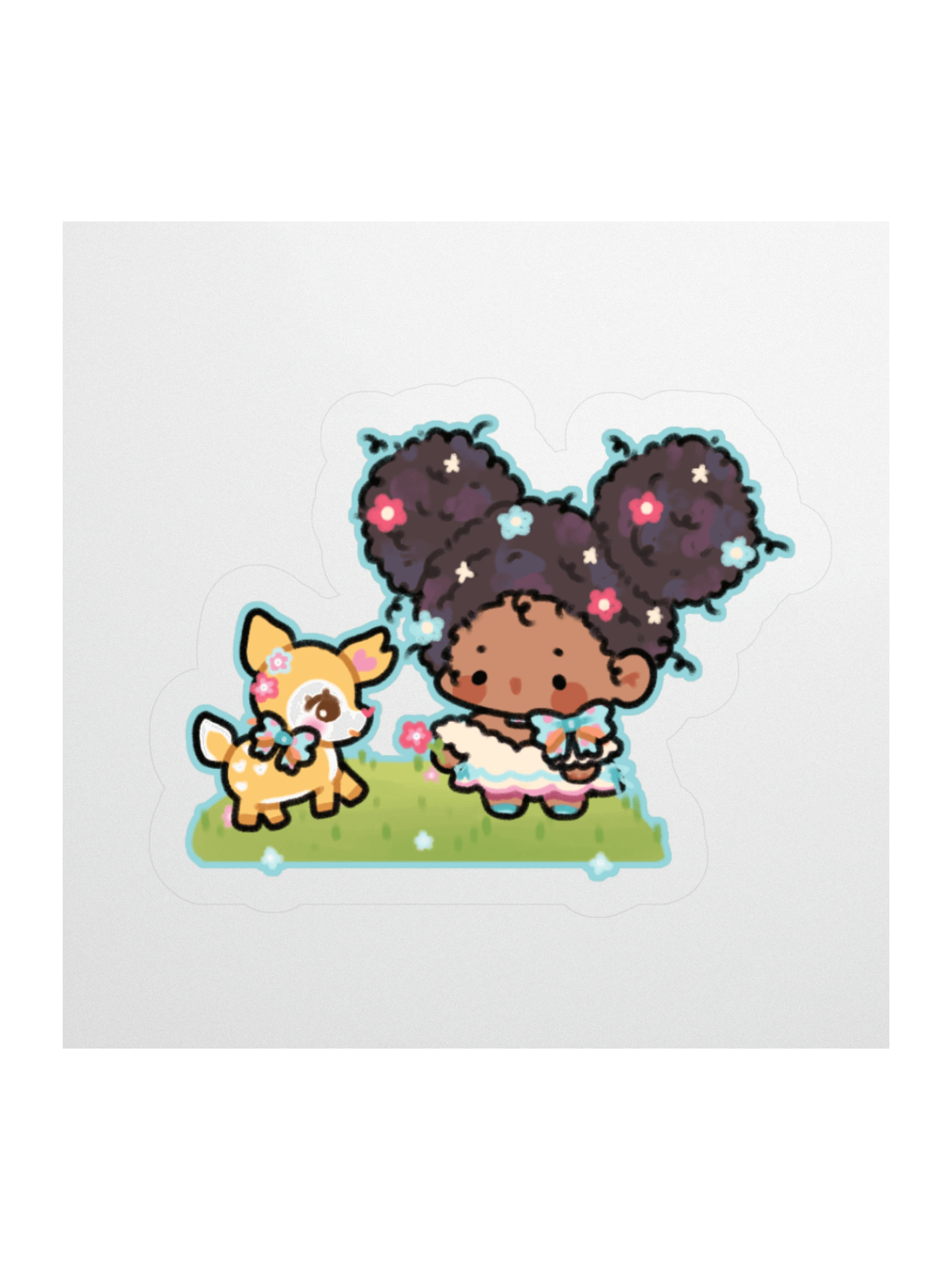 ♡ silly minty blue sticker product image (1)