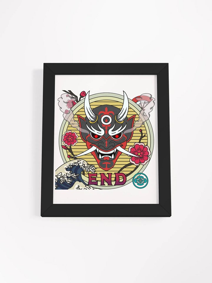 Demon Mask Zen Framed Poster product image (1)