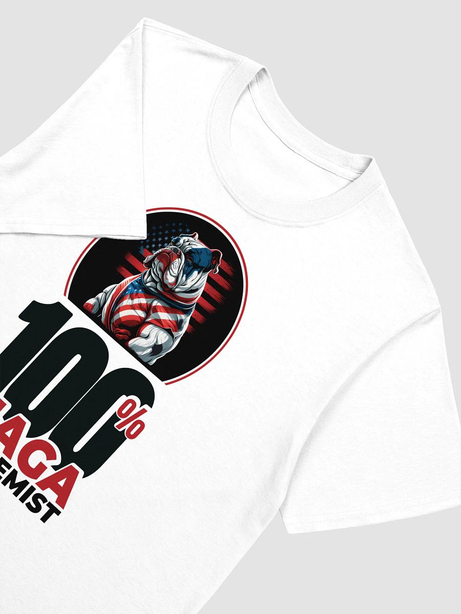 Patriotic Bulldog 100% MAGA T-Shirt product image (8)