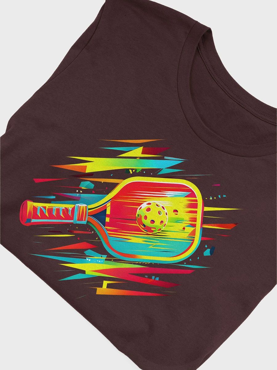 Neon Smash Pickleball Shirt – Retro Paddle & Speed Burst Design product image (3)