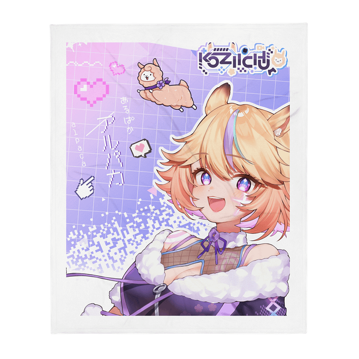 Kozii Alpaca VTuber Throw Blanket product image (2)
