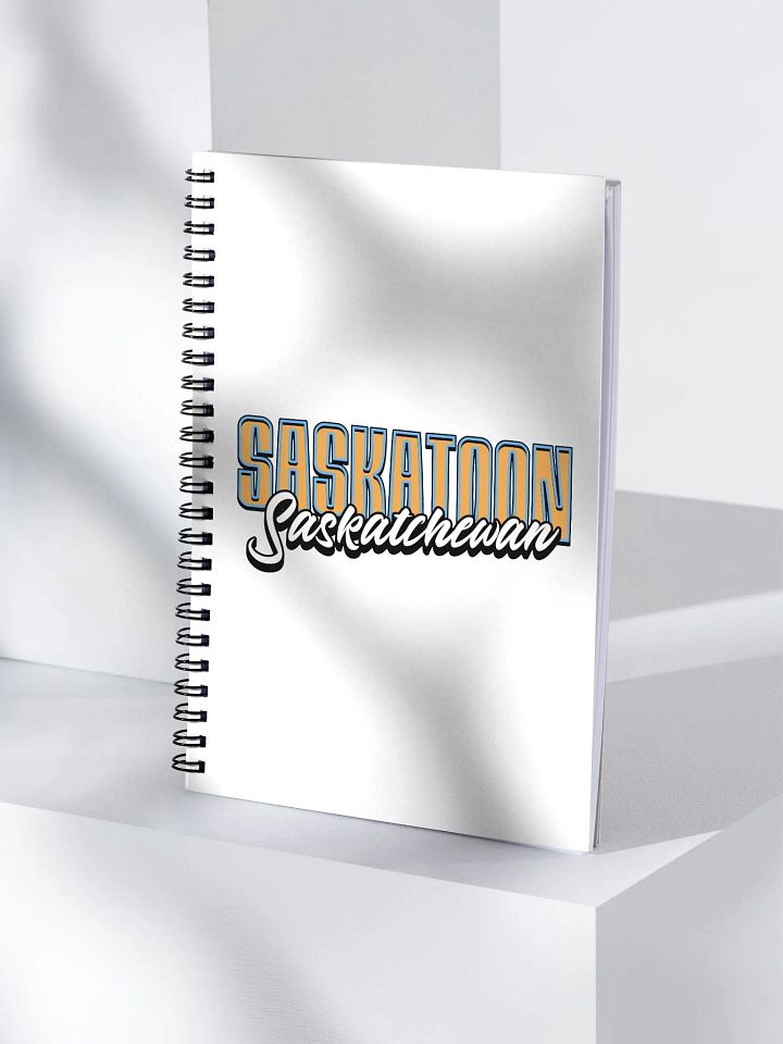 Saskatoon Saskatchewan Scripted Spiral Notebook product image (1)