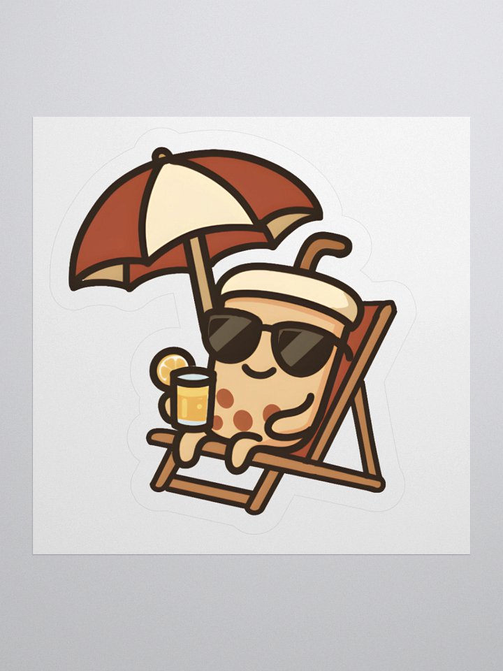 Chill Boba Beach Sticker product image (1)