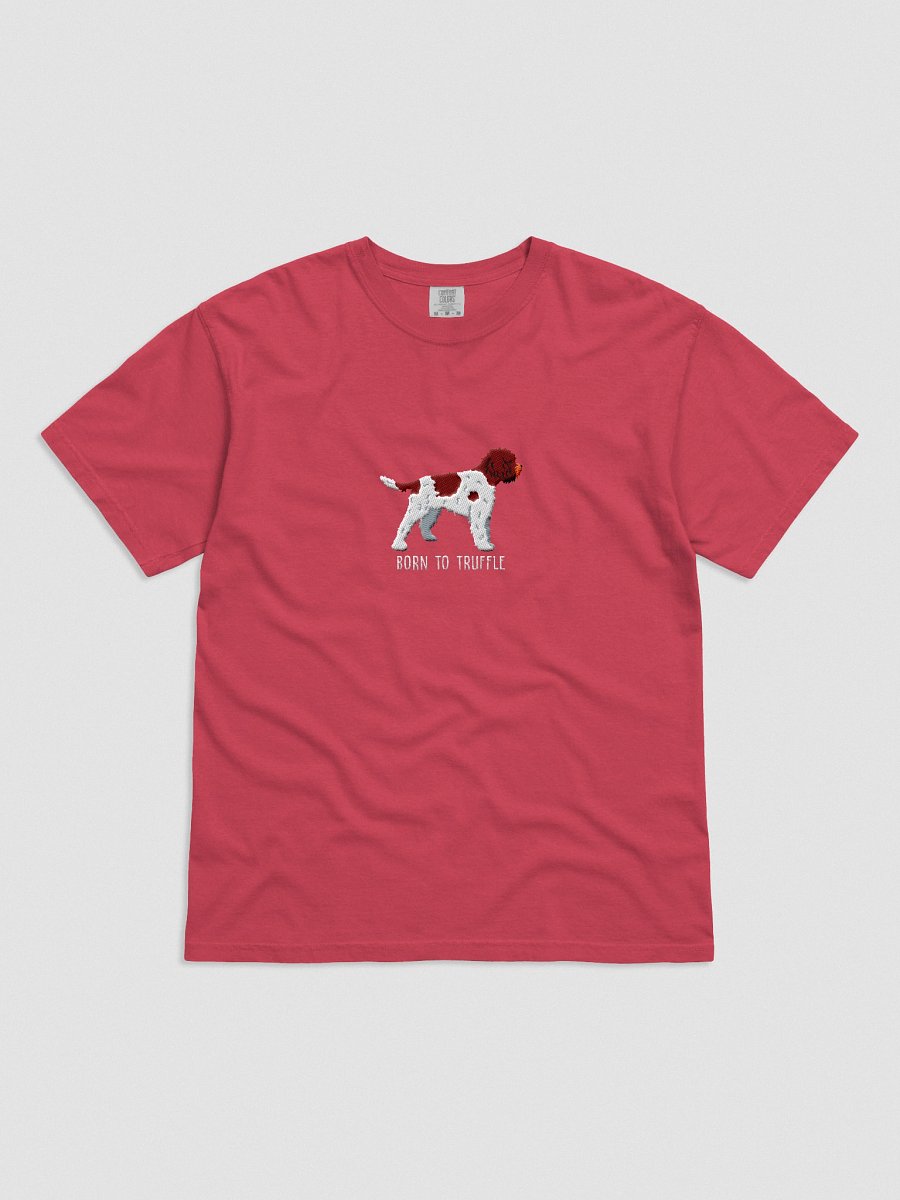 Born to Truffle T-Shirt(Embroidered) of a Lagotto Romagnolo(Liver & White) product image (51)
