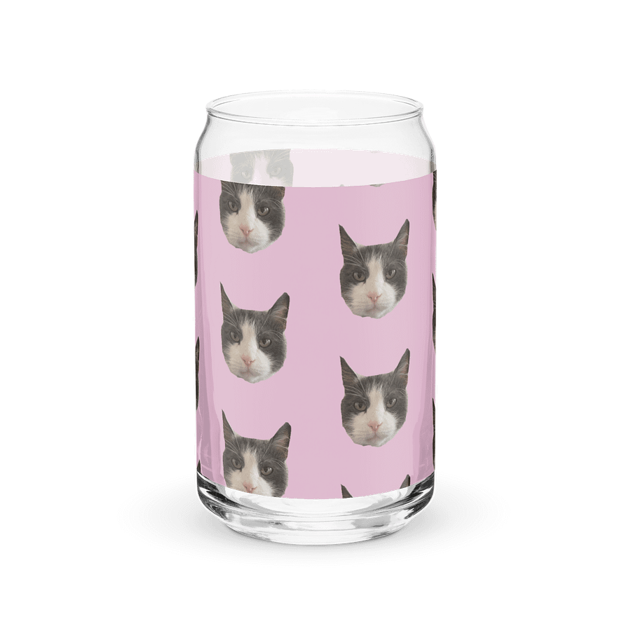 Lou Grumpy Face Glass Cup product image (4)