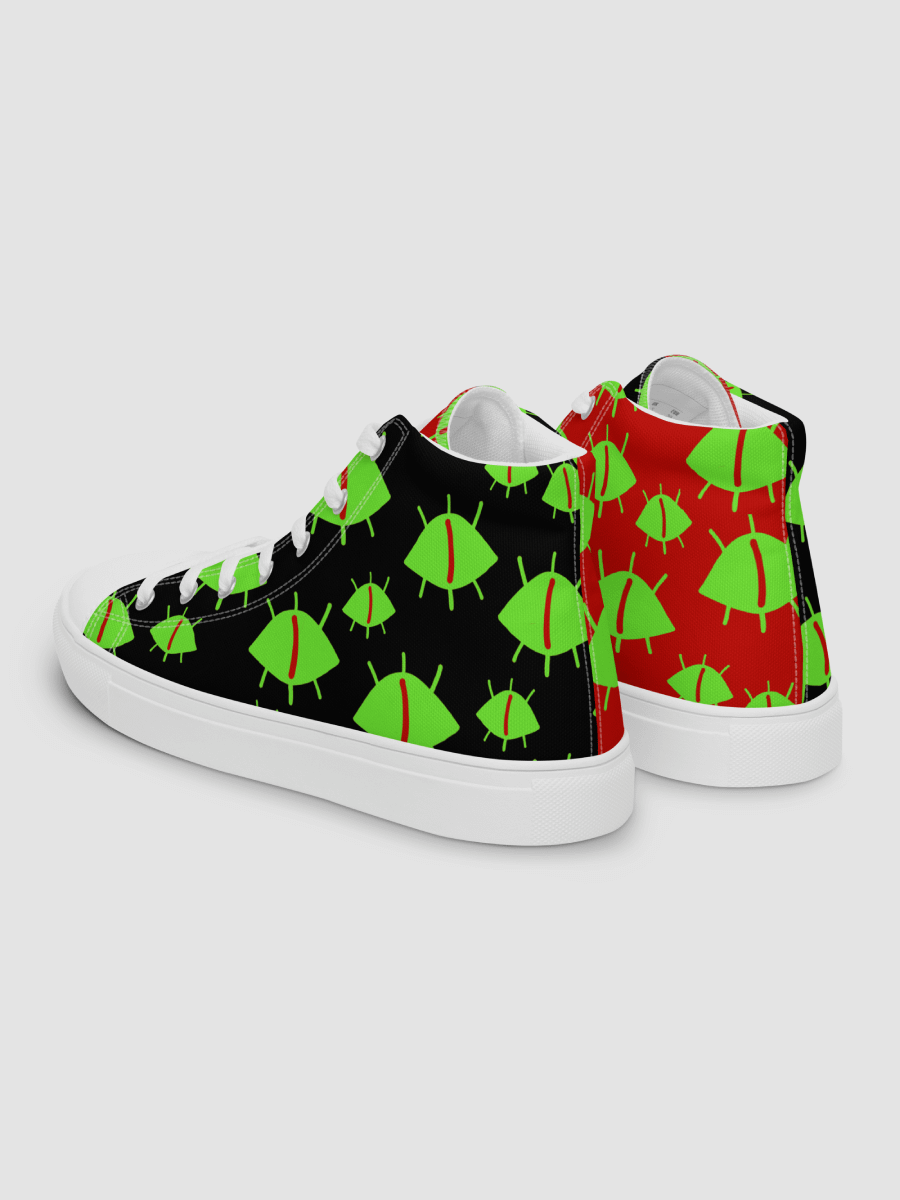 "Always Watching" Chaos Colored High Top Canvas Shoes product image (5)