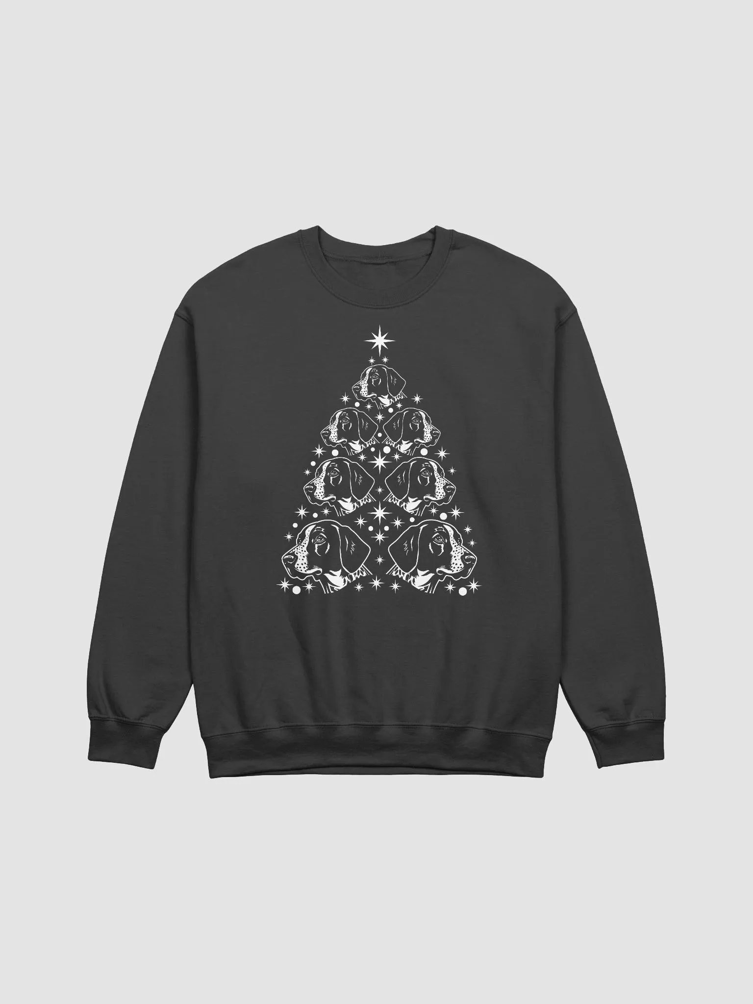 German Shorthaired Pointer Christmas Tree Sweatshirt Design for GSP Paw-rents product image (3)