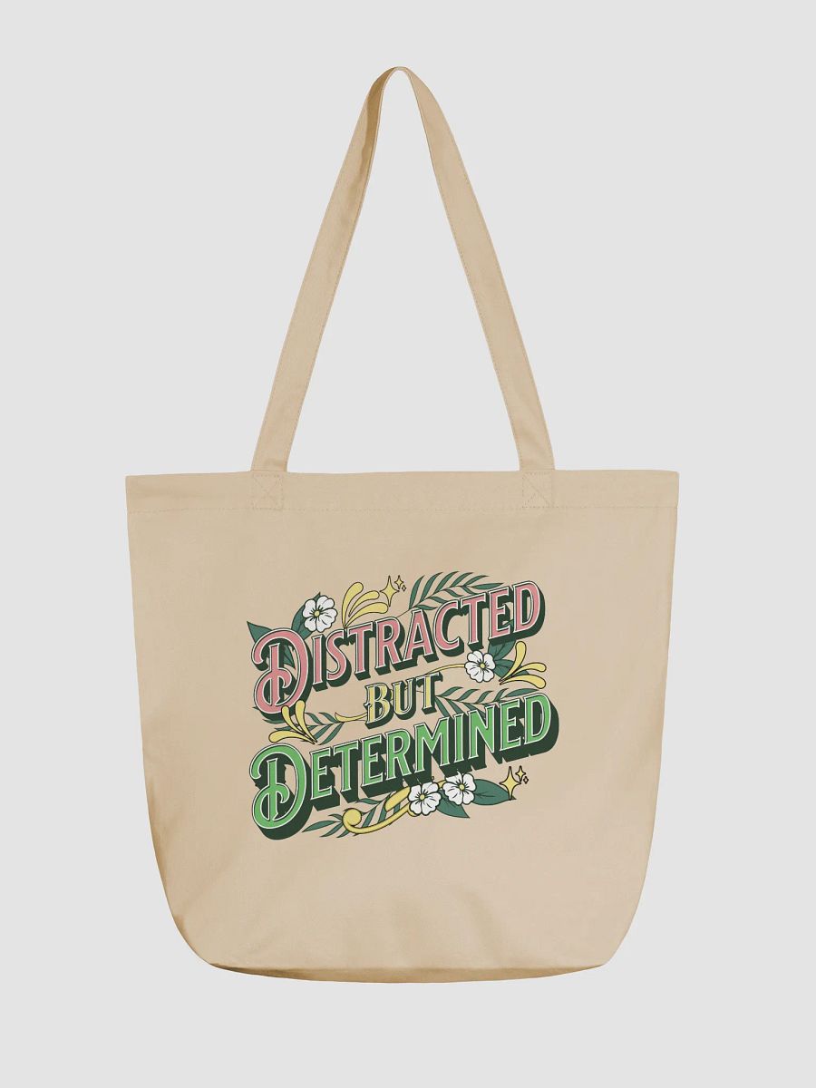 Distracted But Determined Floral Eco Tote product image (5)