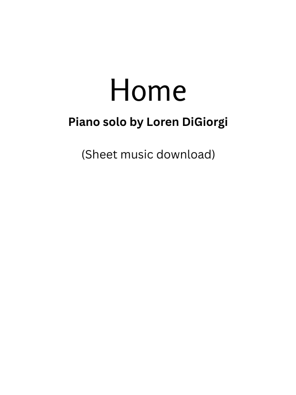 Home (sheet music download) product image (1)