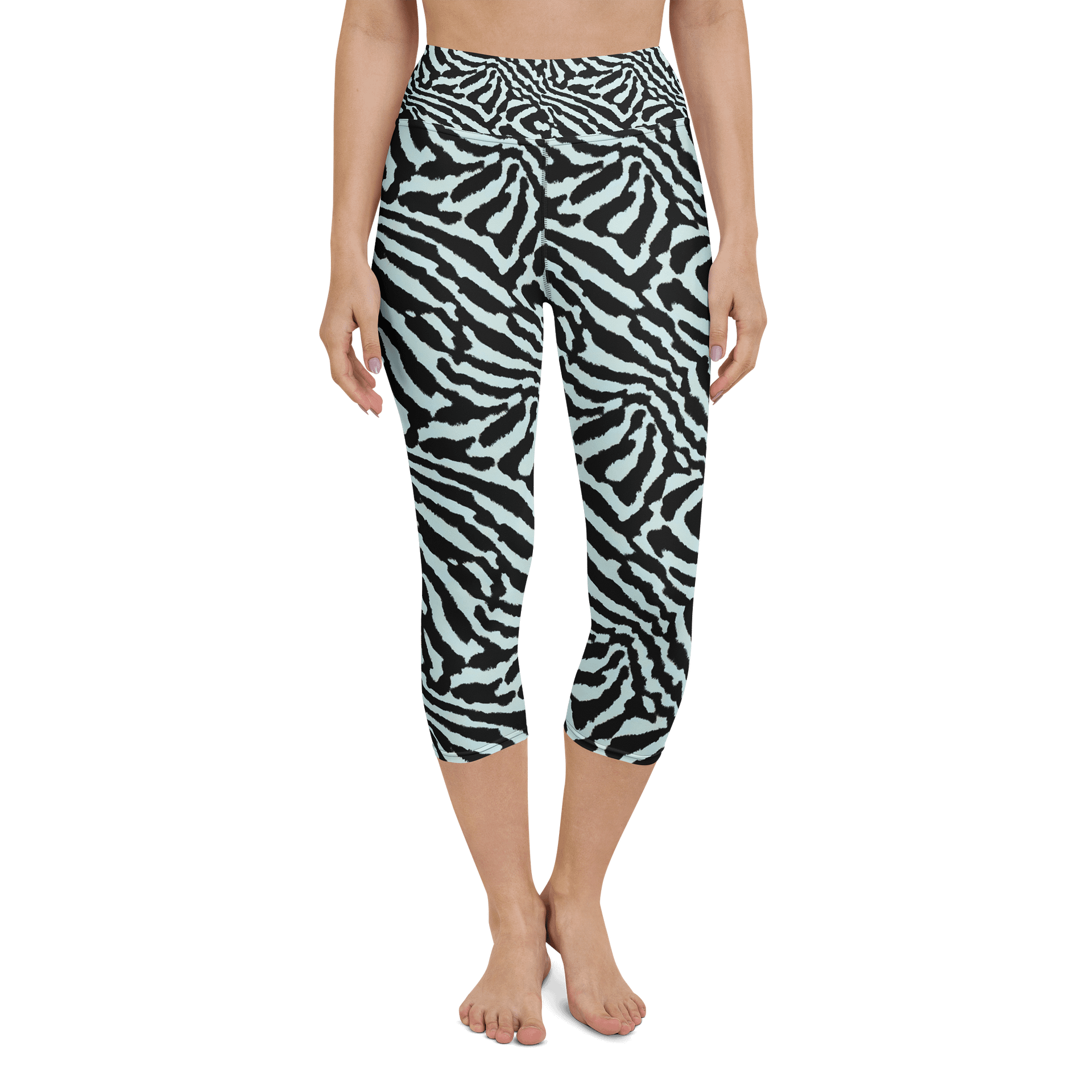 Blue Zebra Capri Leggings product image (4)