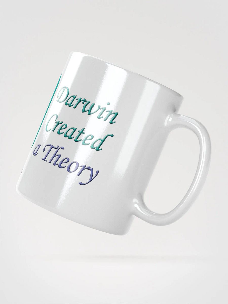 God and Darwin Cat Dance White Mug product image (2)