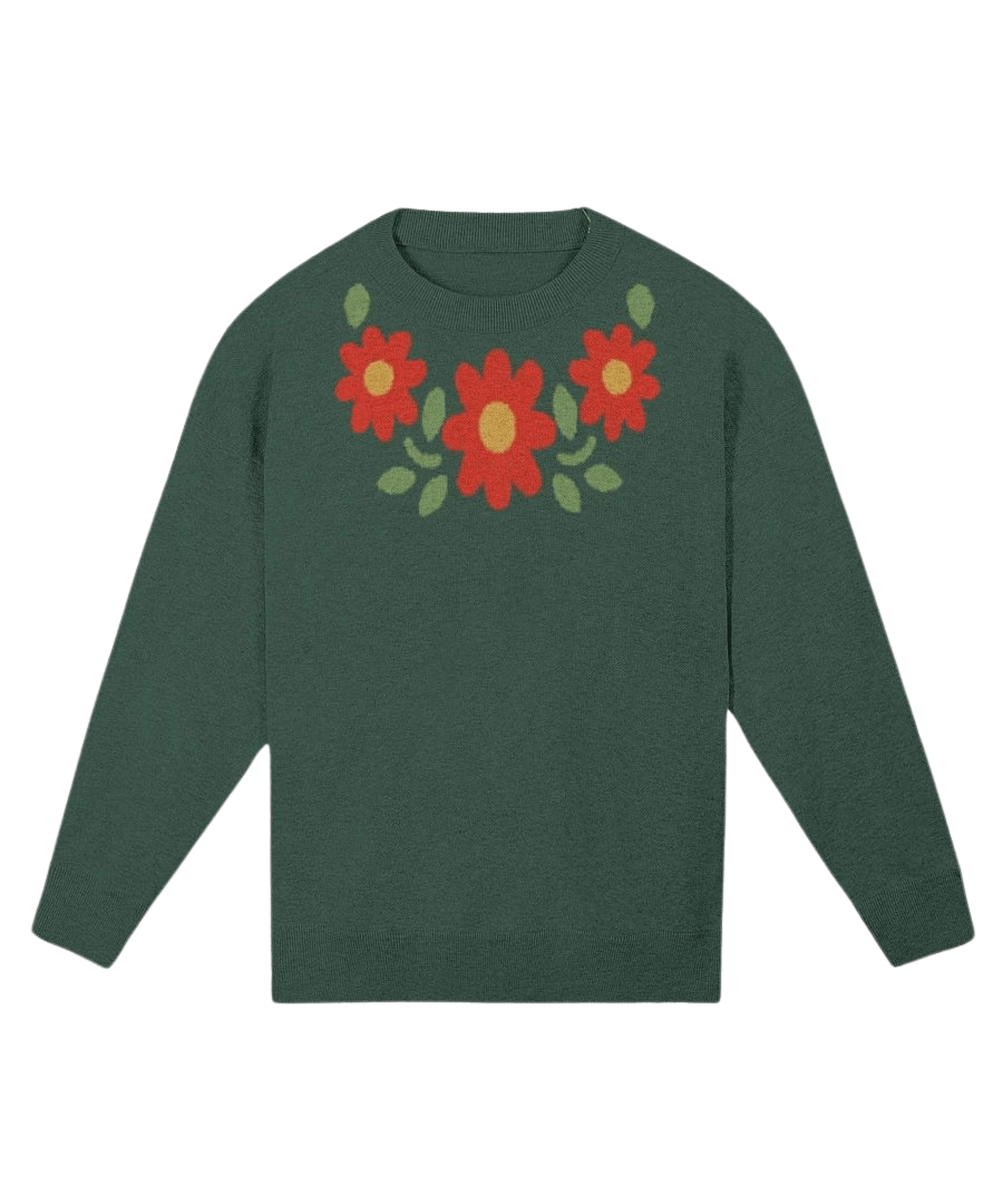 Flower Knitted Relaxed Sweater 3/3 product image (1)