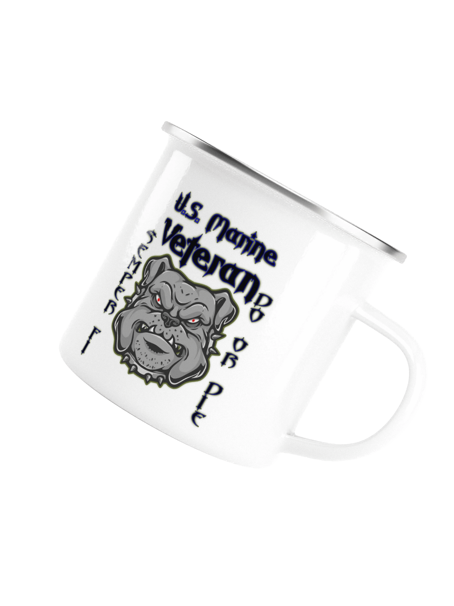 US Marines Veteran Enamel Mug product image (5)