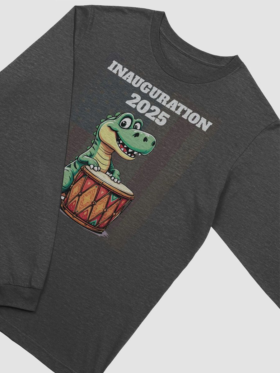 Inauguration 2025 Patriotic Dino Drummer Long Sleeve Tee product image (3)