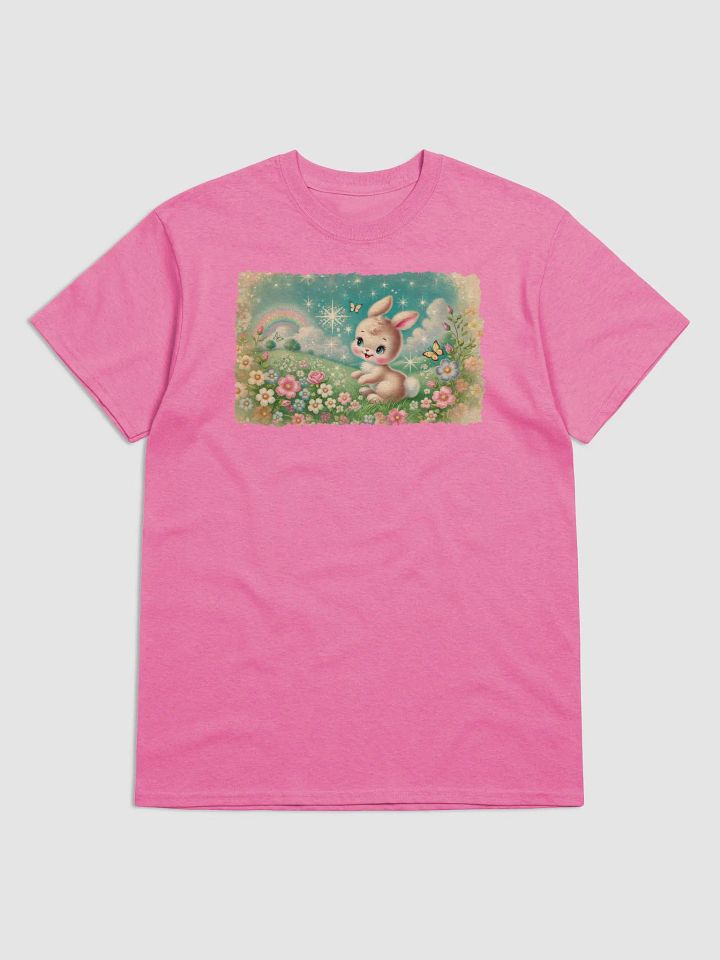 Rainbow Bunny Adult Unisex T-Shirt product image (2)