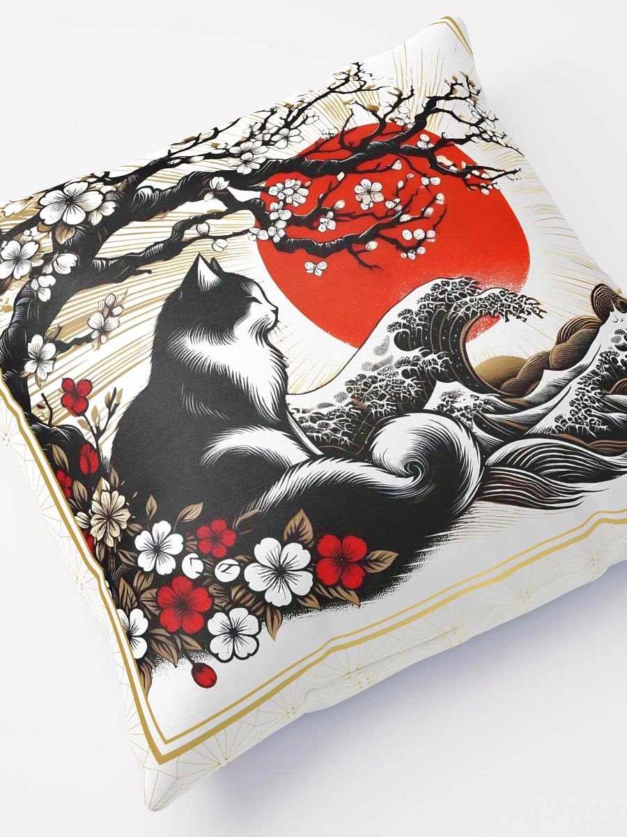 Cherry Blossom Cat Pillow product image (5)