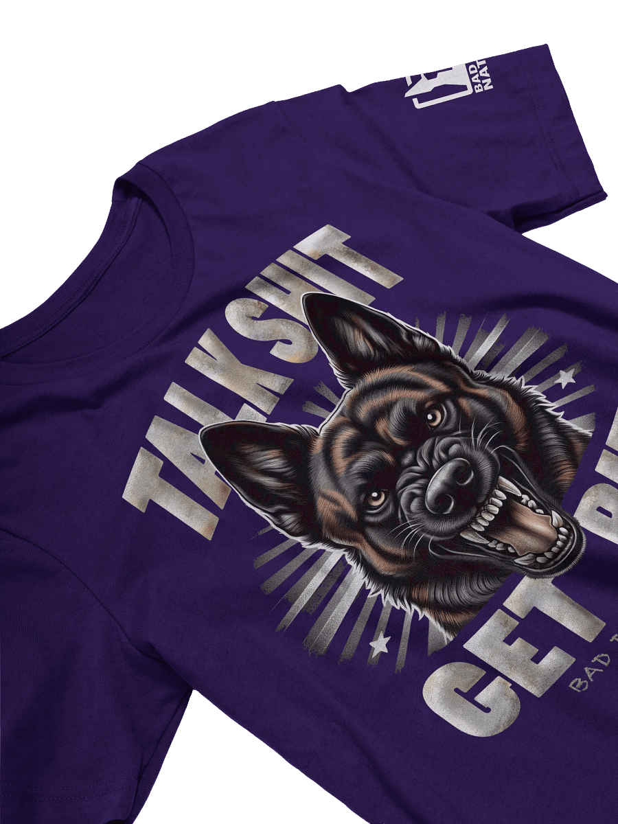 Dutch Shepherd - Talk Sh#t Get Bit - PREMIUM ADULT UNISEX T-SHIRT ***NEW LARGER PRINT product image (2)
