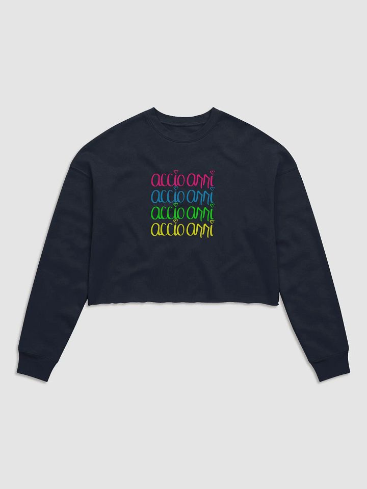 Signature Long-sleeve Crop Sweatshirt (Multicolor) product image (1)