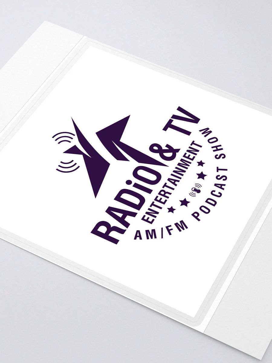 RDTV Pod-Fandom Kiss Cut Sticker Sheet with Background product image (2)