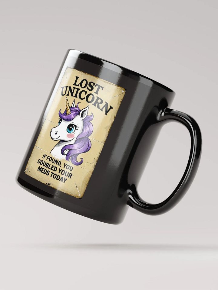 Lost Unicorn Black Mug product image (3)