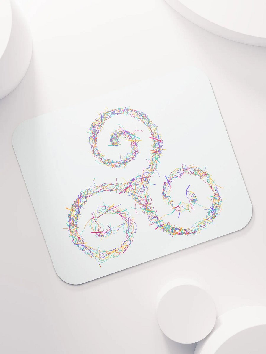 Neon Spirals Mouse Pad product image (7)