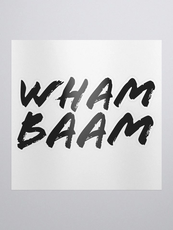 BLACK LOGO STICKER product image (1)