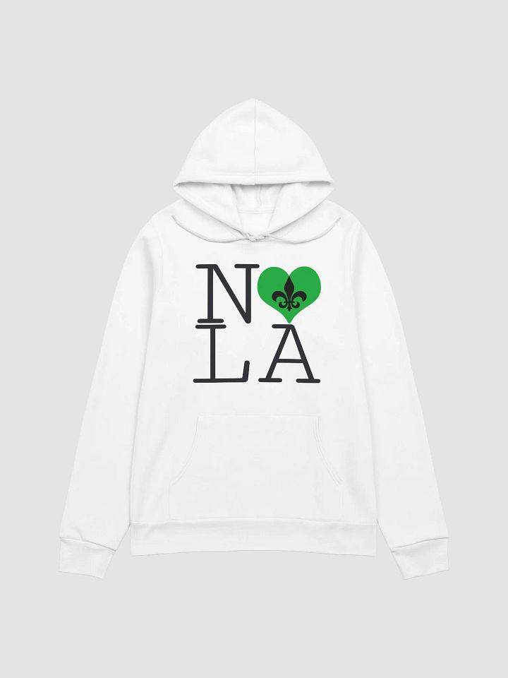 I LOVE NOLA **SUPERSOFT BIGSHOT HOODIE** (GREEN HEART) product image (4)