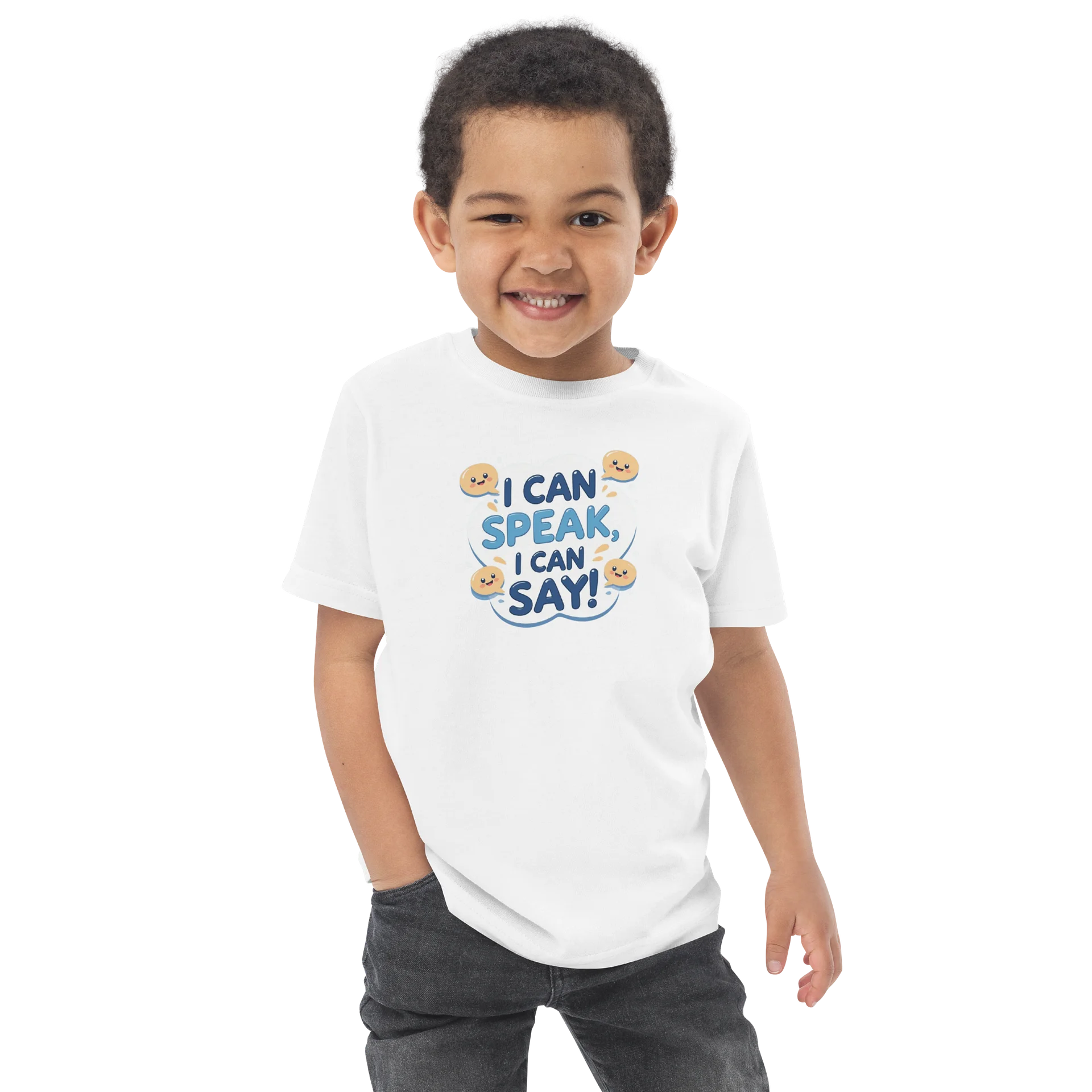 I Can Speak, I Can Say Toddler Jersey Tee product image (4)