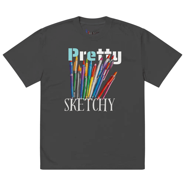 Pretty sketchy unisex T-shirt product image (2)