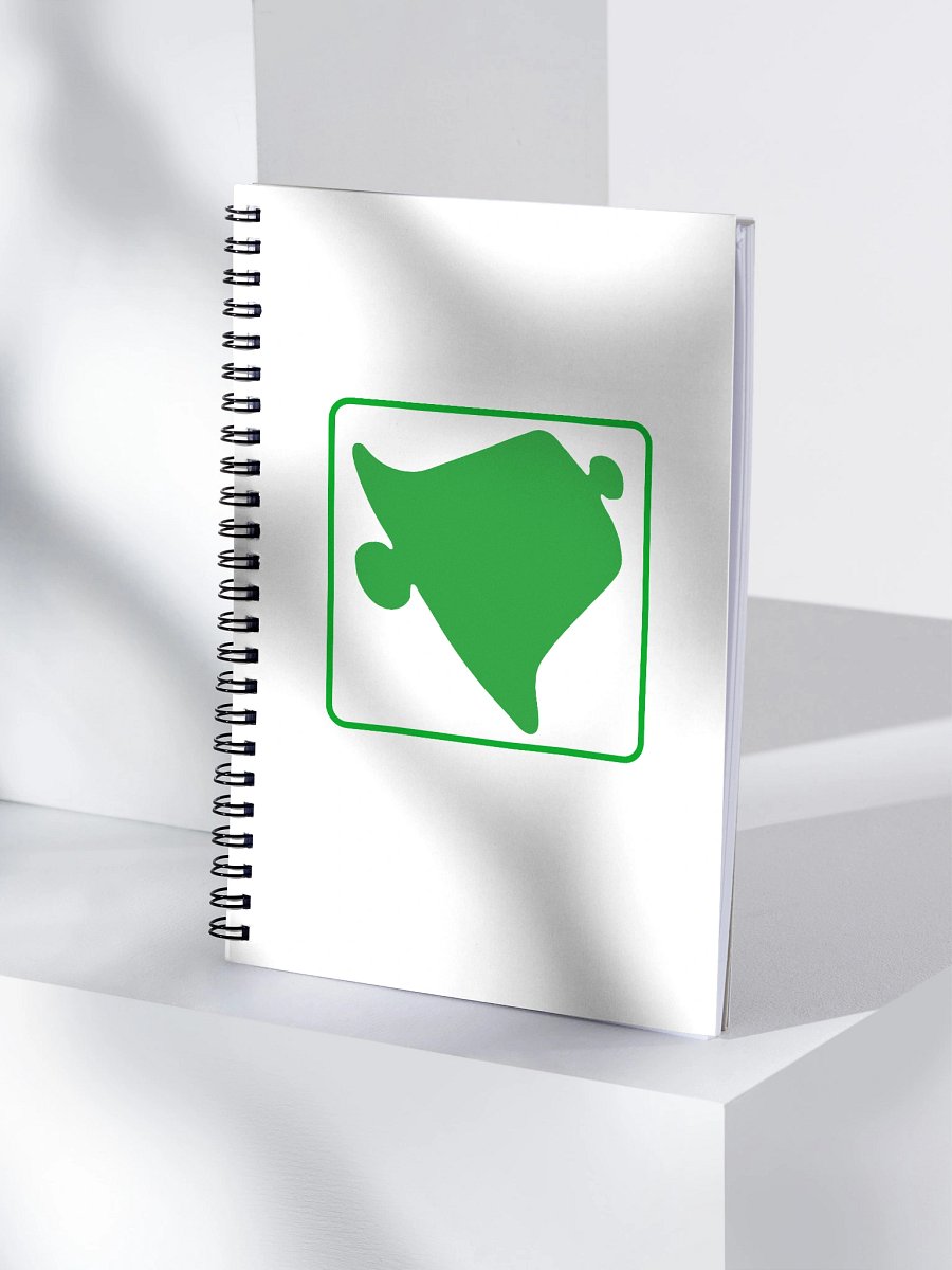 Manta Ray Green Spiral Notebook product image (4)