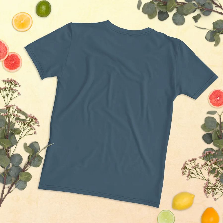 Plain Dark Greyish Blue Soft Summer Women's Crewneck Polyester Heavyweight Premium T-Shirt by Treasure Pie product image (11)