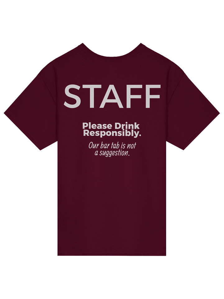 Batchelors Staff T-Shirt (Bar Tab version) product image (2)