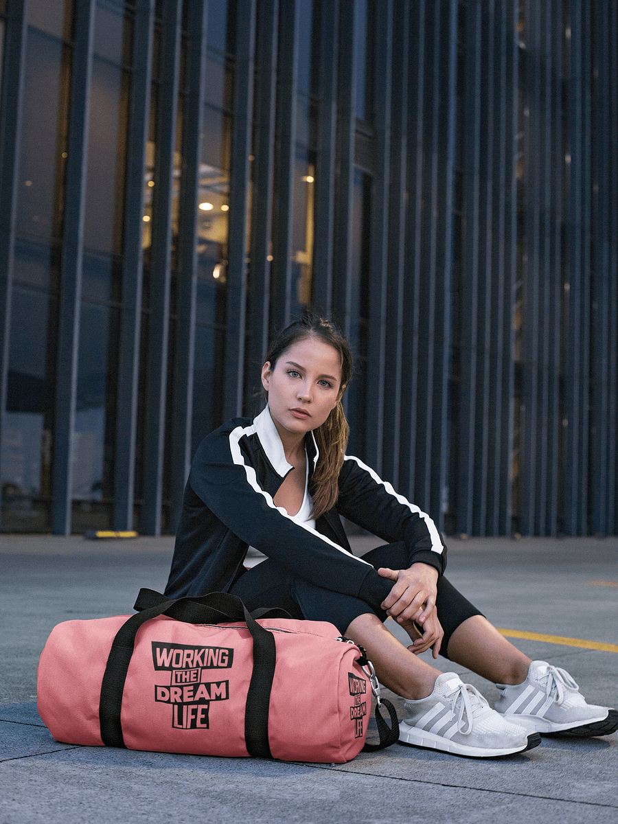 Pink All-Over Print Duffle Bag – Working The Dream Life | Premium Travel & Work Lifestyle Statement product image (3)