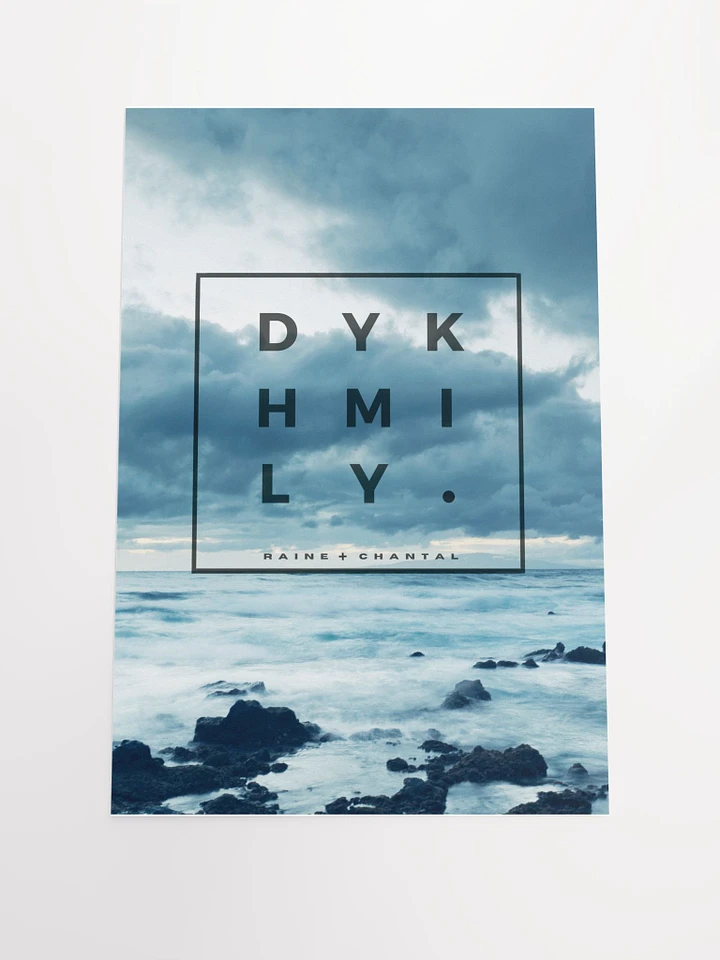 DYKHMILY Square Blue Matte Poster product image (1)