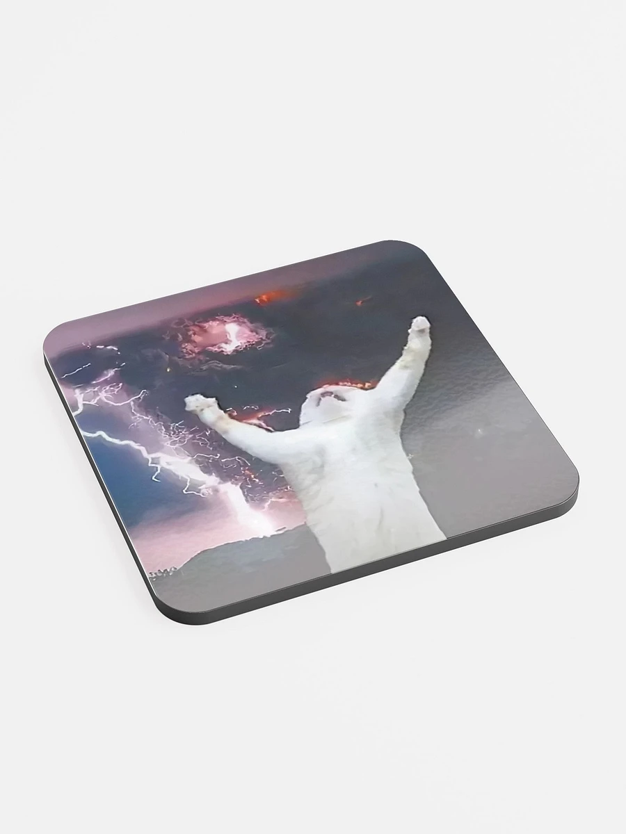 Glossed Cork Coaster: Meme Cats product image (2)