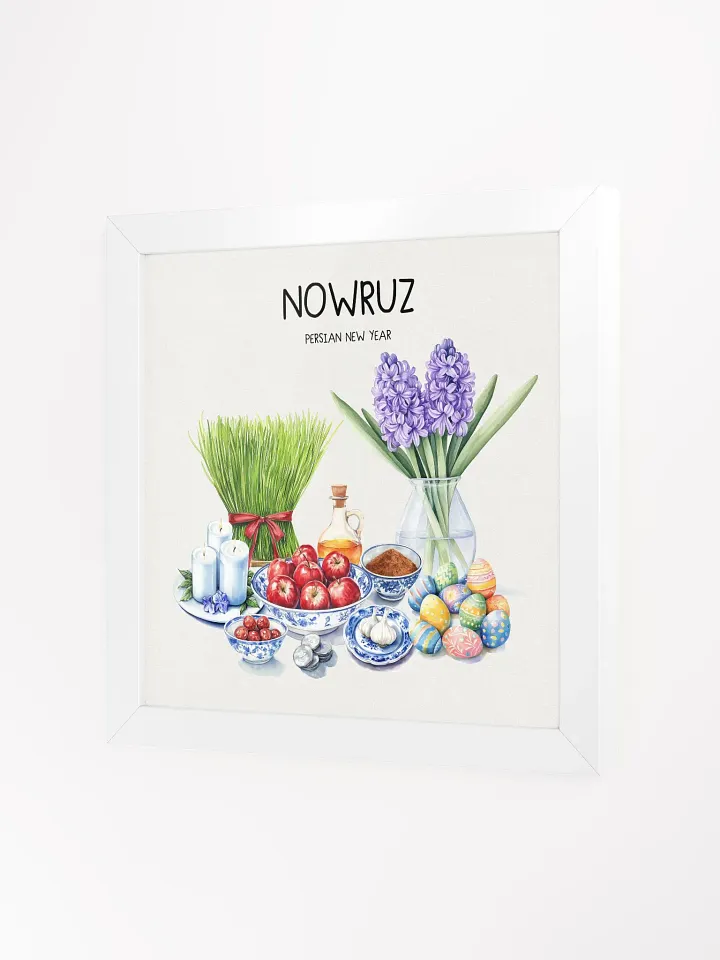 Nowruz Haft-Seen Celebration Poster, Nowruz Watercolor Art, Haft-sin Table, Persian New Year, Persian Art product image (42)