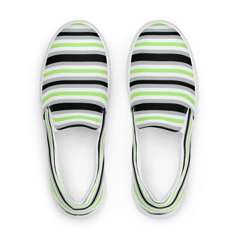 Mens Slip On Canvas - Agender Stripe product image (1)