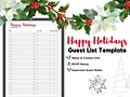 Holiday Guest List Template product image (1)