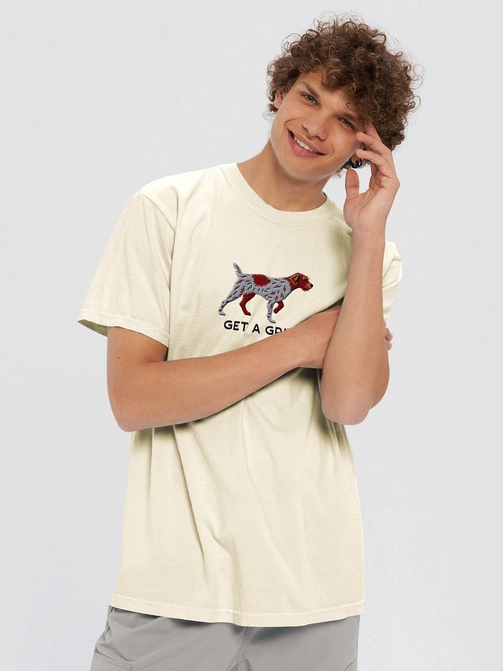 Get a Griff T-Shirt(Embroidered) of a Wirehaired Pointing Griffon(Liver Roan) product image (2)