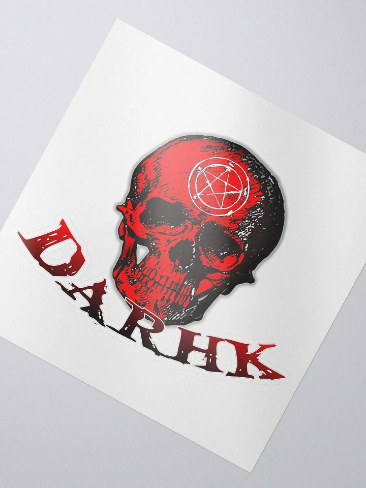 Darhk Skull Sticker (With Name) product image (2)