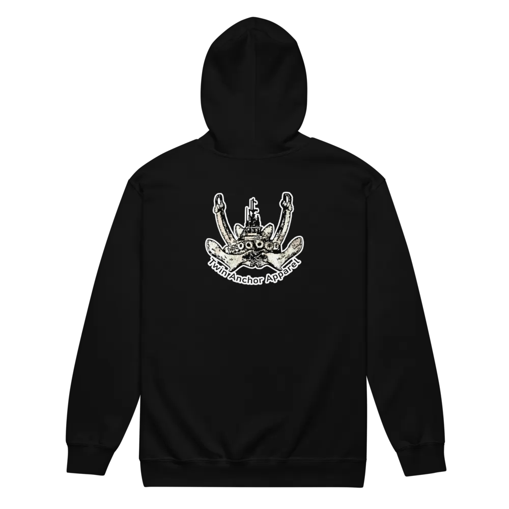 Twin Anchor Logo Zip Hoodie product image (7)