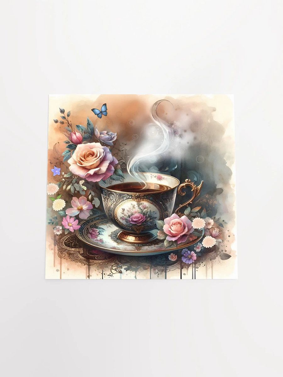 Enchanted Tea Time: Vintage Floral Elegance Poster product image (5)
