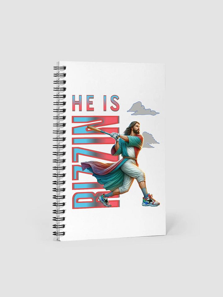 He is Rizzin Baseball Spiral Notebook product image (2)