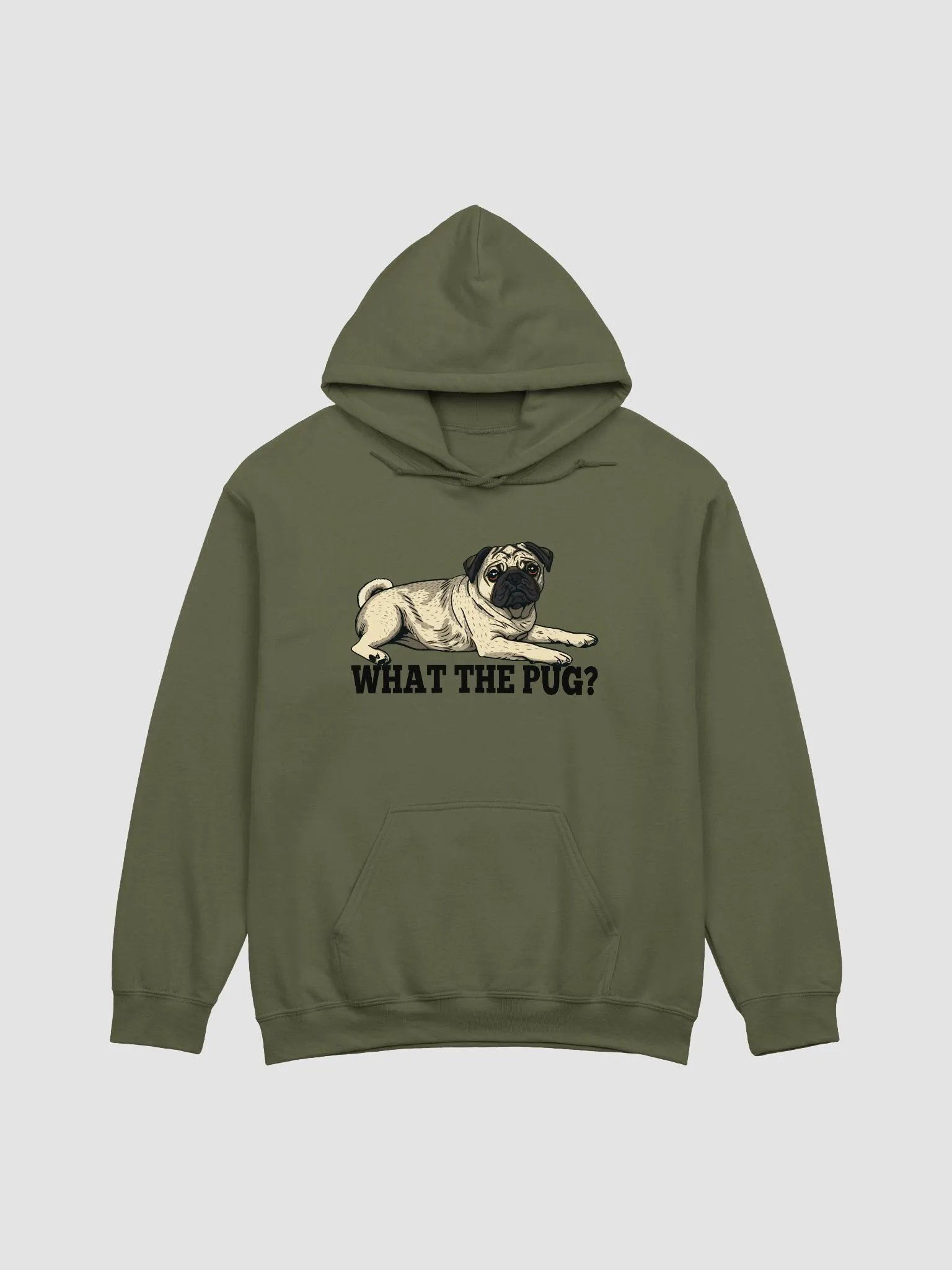 What the Pug Hooded Sweatshirt of a Pug | Funny Hoodie for Pug Paw-rents product image (13)