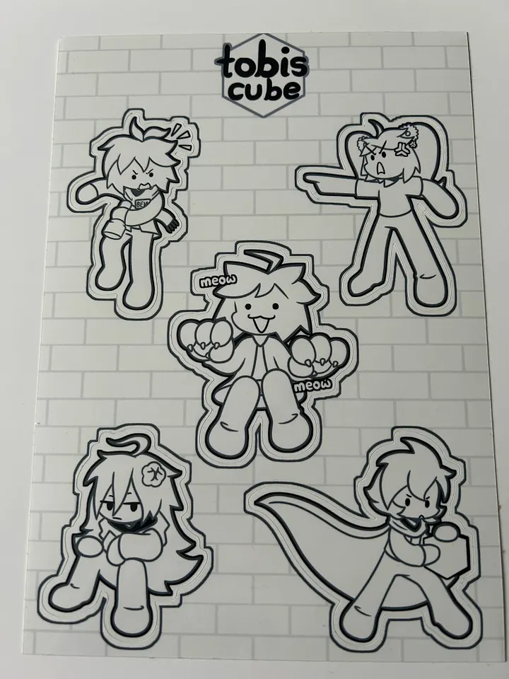 Tobis Cube Sticker Sheet, Vol. 1 product image (1)