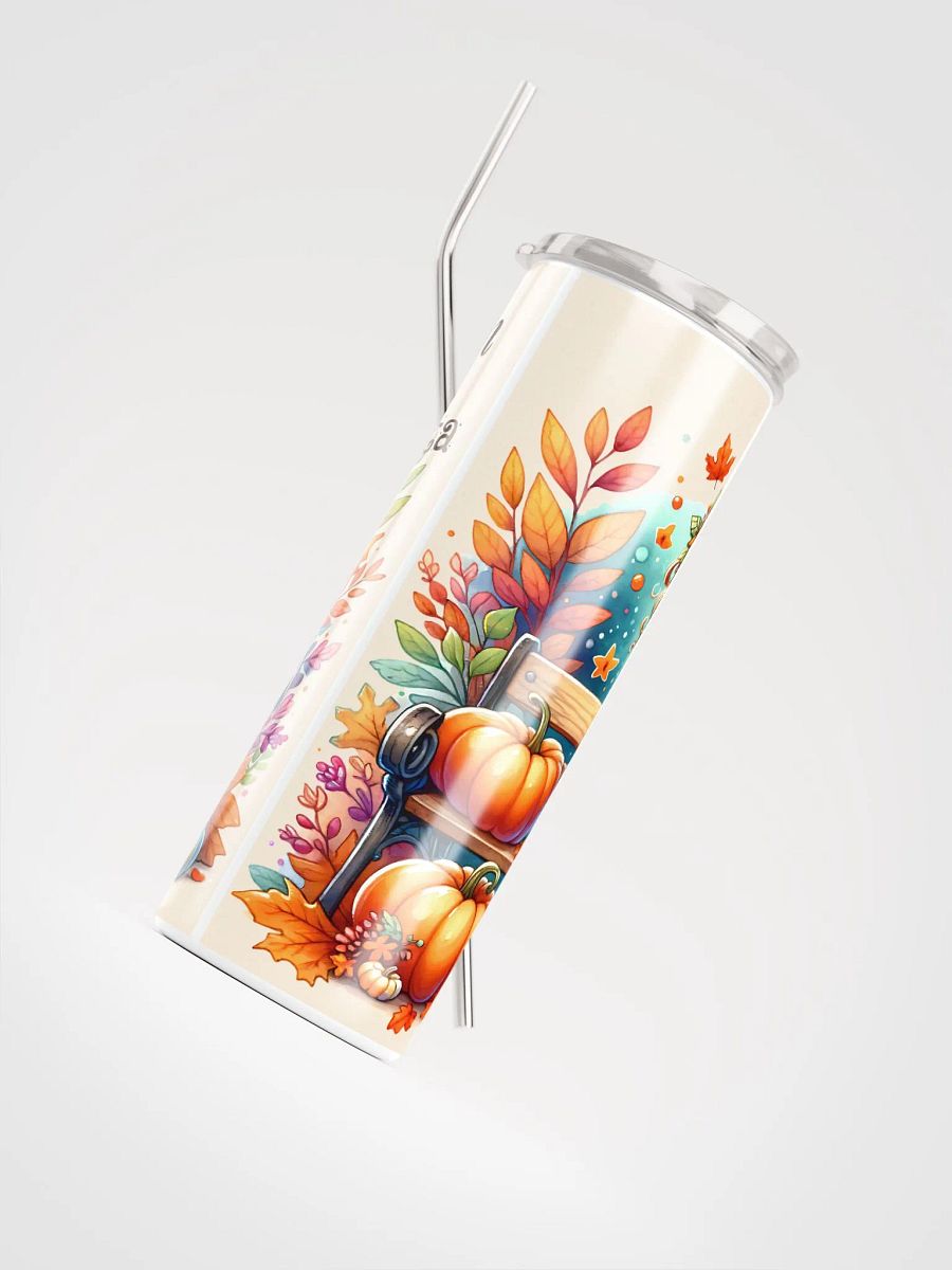 Autumn Design Pumpkin Spice Fiesta Ice Tea Fall Stainless Steel Tumbler product image (8)